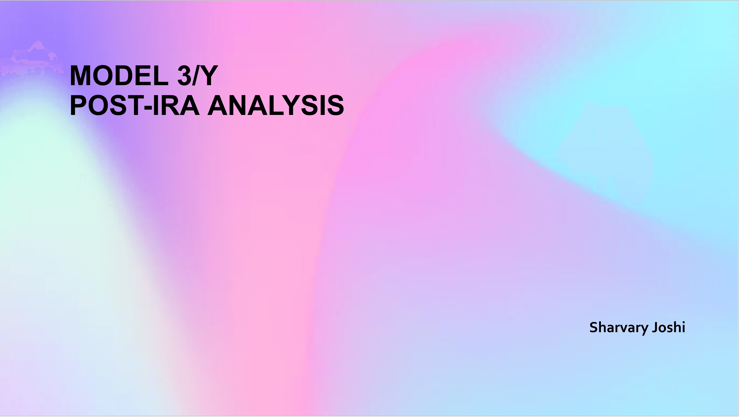 Tesla Post-IRA Analysis case study interface preview